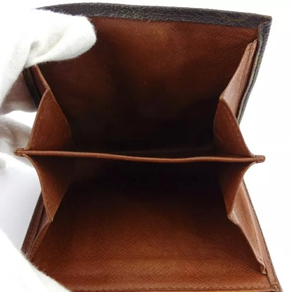 Louis Vuitton W Hook Wallet Monogram Beige Monogram Canvas
